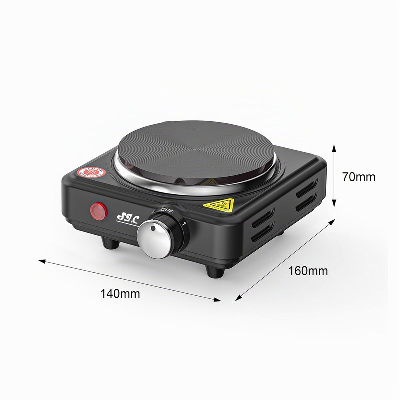 SIC Portable Electric Stove with Single Plate Portable Hob Cast