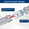 6 Inch HVAC Duct Backdraft Damper, Galvanized Iron Manual Volume