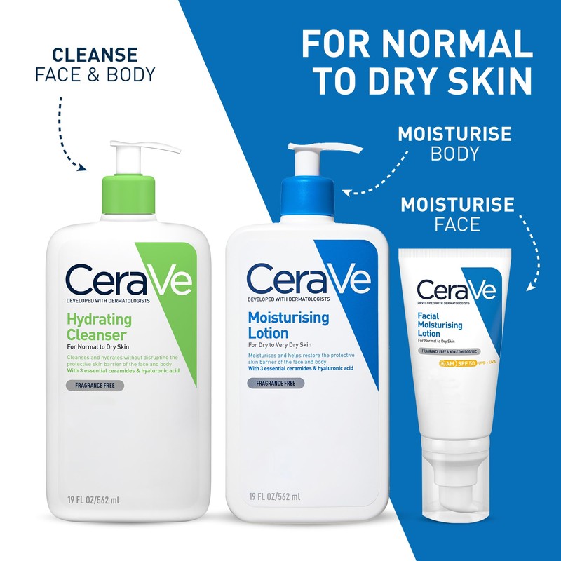 CeraVe Hydrating Cleanser for Normal to Dry Skin 562ml with