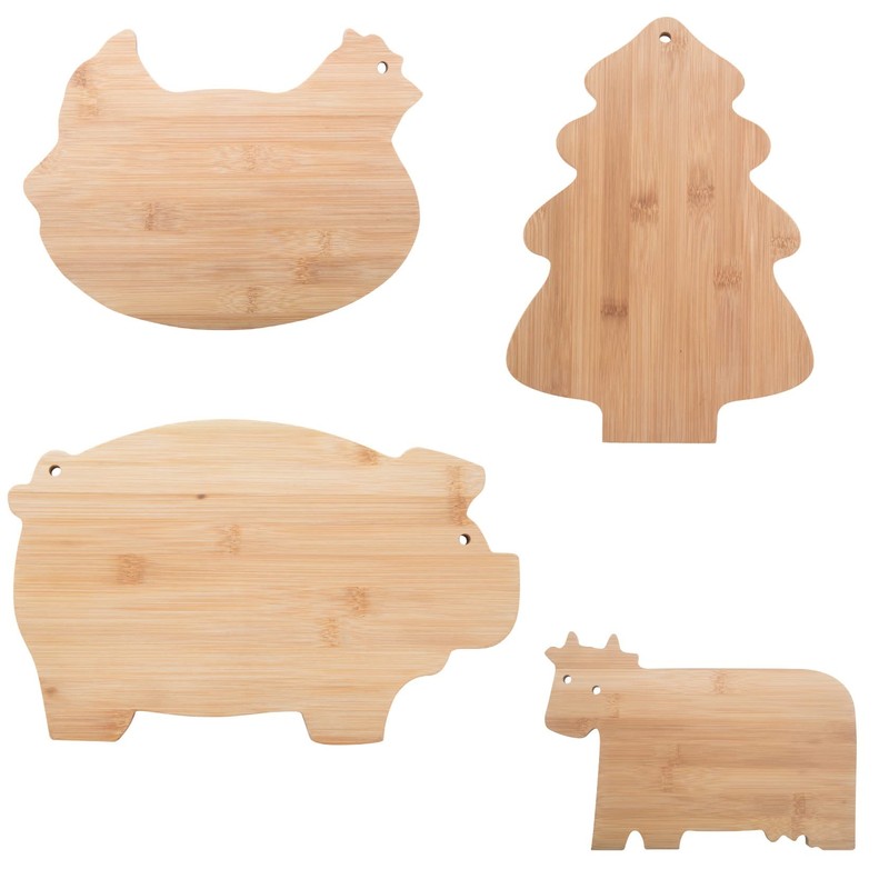 Set of 2 Chopping Boards, Breakfast Boards, Certified According to