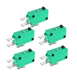 sourcing map KW3-OZ 16A 125/250VAC SPDT NO NC Button Action Type Micro Switch Pack of 5
