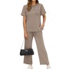 OFEEFAN Womens Plus Size Lounge Set Casual Summer Two Piece
