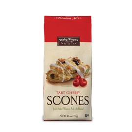English Scone Mix, Tart Cherries by Sticky Fingers Bakeries – Easy to Make English Scones Fresh Baked, Makes 12 Scones (1pk)