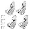 PNXKTXO 4 Pcs Boat Fender Hooks 316 Stainless Steel Spring