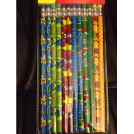 12 Kid's Pencils for Teachers - Great for Giveaways!