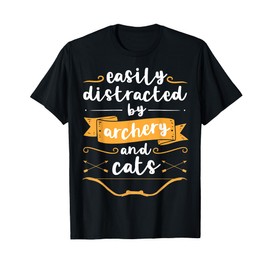 Funny Cat Archery Gift for Women | Cute Bow and Arrows T-Shirt