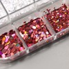 2 Boxes 18 Grids Polka Dots Nail Sequins for Nail