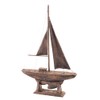 HS Antique Finish Model Sailboat Yacht