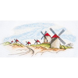 Abris Art Cross-stitch kit Windmills AH-111