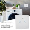 Smart Wall Touch Switch 433MHz Tempered Glass Panel Wiring Free