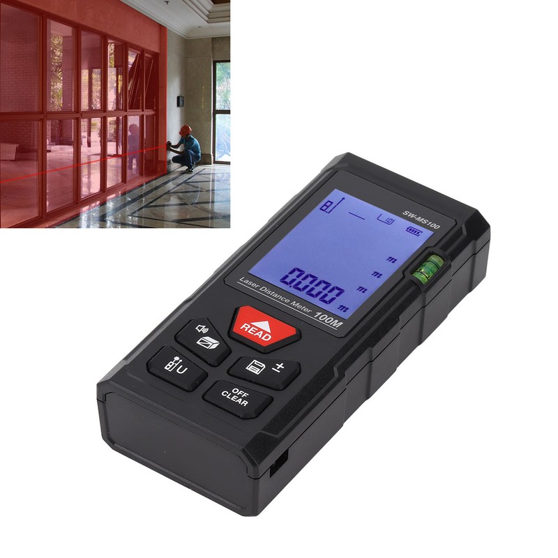 Handheld Infrared Laser Distance Meter Rangefinder High Accuracy Range Measuring