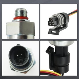 F6TZ-9F838-A ICP Sensor with Harness Kit Injection Control Pressure Compatible with Ford Vehicles 7.3 Powerstroke E350, F250, F-350 Super Duty Replaces F4TZ9F838A, 1807329C92, CM5227