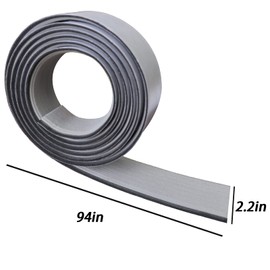 KXKZREN Boat Flooring EVA Foam Decking Sheet Faux Teak Marine Mat Non-Slip Boat Carpet Self-Adhesive Flooring for Jon Boats Motorboat RV Yacht Kayak Swim Platform 2.2 x 94.5 inch