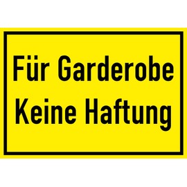 Daged For Wardrobe No Liability Sticker 23 x 16 cm Sign Sticker Weatherproof UV-Resistant & Standard Compliant T-327