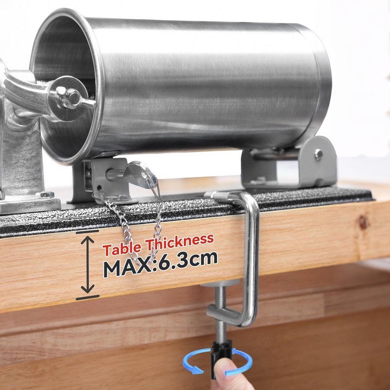 MASTER FENG 2.5 LBS Sausage Stuffer Horizontal Stainless Steel Stuffing