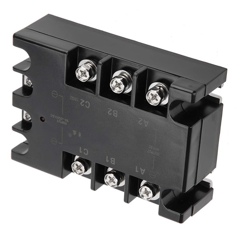 Fafeicy 3 Phase Solid State Relay AC to AC SSR