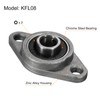 sourcing map 4pcs KFL08 Flanged Pillow Block Bearings 8mm Bore,
