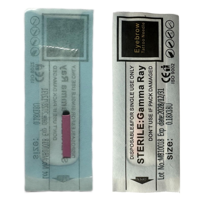 30pcs Pink Microblading Blades U18 Nano 0.18mm Microblading Nano Agujas