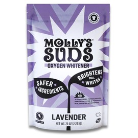 Molly's Suds Oxygen Whitener | Powerful Bleach Alternative, Chlorine Free & Color Safe | Brightens Whites and Removes Stains (Lavender Essential Oil - 79 oz)