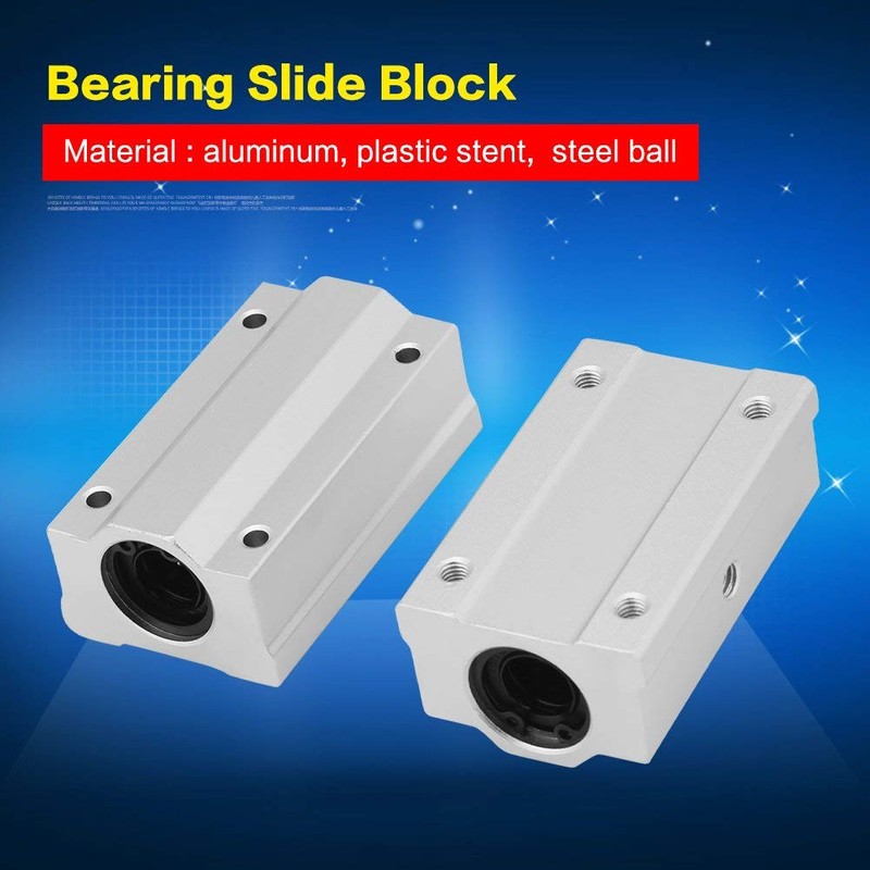 2 pieces SCS12UU 12 mm aluminium linear ball bearing sliding