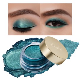 OULAC Cream Eyeshadow, Glitter Green Eyeshadow, Holds Makeup For 12 Hours +, Waterproof and Sweatproof, Crease Resistant, Vegan | 06g, Unforgettable Night (14)