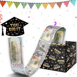 WenmthG Funny Bachelor Gift 2025, Graduation Money Gift, DIY Surprise Box, Passed Exam Gift, Bachelor Master Graduation Gift - Black
