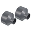 PATIKIL PVC Reducer Pipe Fitting 110x50mm, Straight Coupling Adapter Connector,