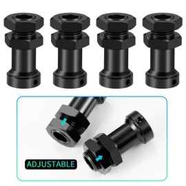 MORLORDY +20mm Extended Wheel Hubs Hex Adapters 4pcs Wheel Wideners for 1/8 ARR-ma Typhon 6S V5 4WD BLX Upgrade Parts