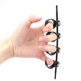 Adjustable Finger Expander, Guitar Finger Expander, Beginner Hand Exercisers Strengthener Accessories, Speed Strengthener Guitar for Piano, Guitar, Bass, Ukulels(COLOR:Black for Women)