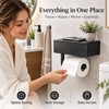 Stainless Steel Toilet Paper Holder with Wet Wipe Storage Box
