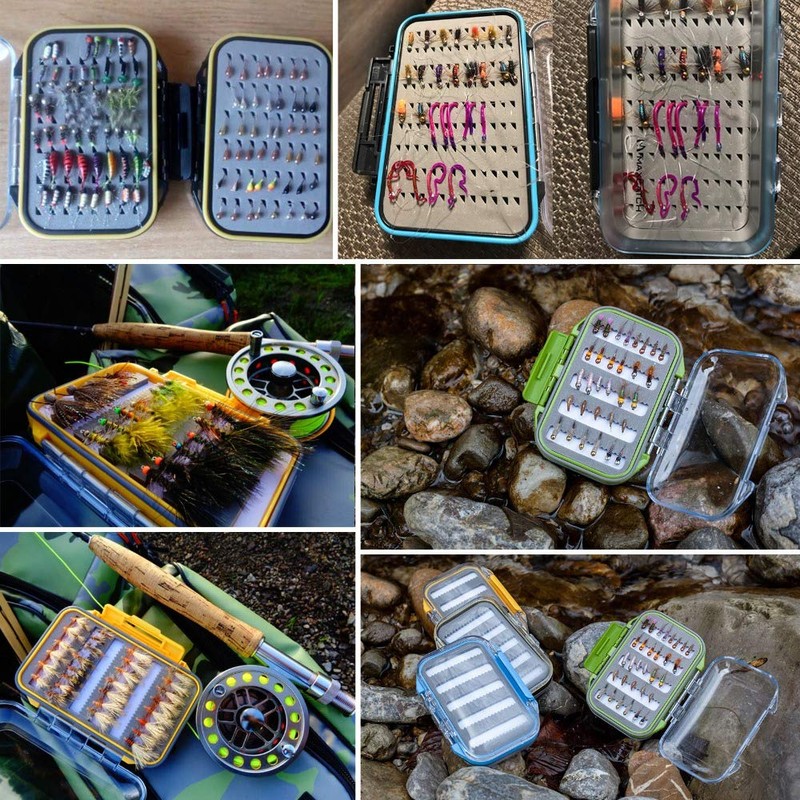 Maxcatch Waterproof Fly Box Double Clear Lid Fly Fishing Box