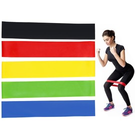 Style Fitness Bands Resistance Bands Set of 5 Resistance Bands Strength Training Band Fitness Band for Muscle Building Yoga Pilates