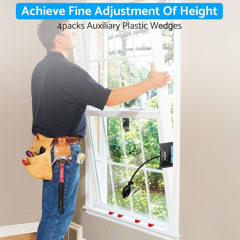 eSynic Air Wedge Pump Up Bag 2packs Airbag Pump Wedge