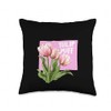 Fun Tulip Puff Flower for Wildflowers and Seeds Lovers Throw