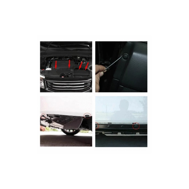 US 100 Car Body Plastic Trim Retainer Fastener Clips Push