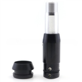 Shift Knob Universal Push Type M12 M18 Shift Lever Extension Gear Shift Aluminum Alloy Shift Lever for AT Cars Conversion Accessories Car Accessories (M18 Black)