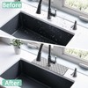 Kitchen Sink Splash Guard Faucet Mat 15" X 5.5" Geometry