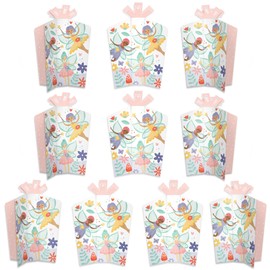 Big Dot of Happiness Let’s Be Fairies - Table Decorations - Fairy Garden Birthday Party Fold and Flare Centerpieces - 10 Count