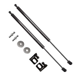 TSUBASA Hood Lift Supports for Honda Pilot YG1 YG2 4th 2023 2024 2025 Front Bonnet Modify Gas Struts Shocks Damper Spring Rod 2PCS (Black Carbon Fiber)
