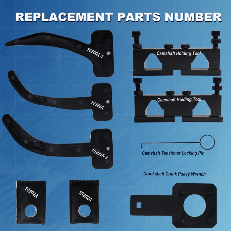 RIODEMBO Camshaft Phaser Timing Chain Tool, Crankshaft Pulley Wrench Compatible
