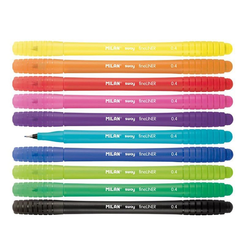 MILAN® Box of 10 SWAY fineliner 0.4 mm fineliner markers