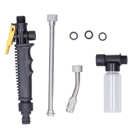 HAOHIZE Jet Nozzle Power Washer for Garden Hose, Jet Washer High Pressure Super Impact Detachable Adjustable Foam Water Sprayer for Garden Watering Car Washing