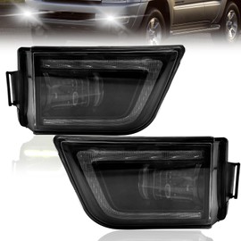 Shocklight LED&DRL Fog Lights Compatible with 2003 2004 2005 Toyota 4Runner OEM Replacement Fog Lamps with Daytime Running Light and Amber Turn Signal Light- Clear Lens