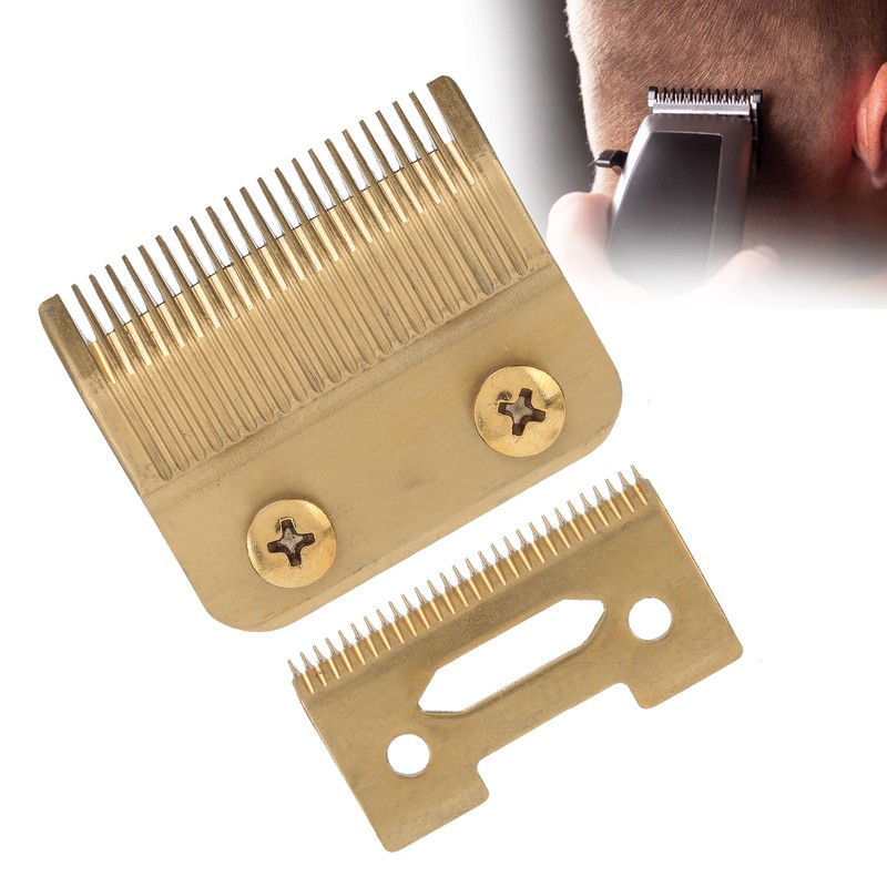 Hair Trimmer Replacement Blades Stainless Steel 2 Holes Clipper Blades