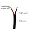 24AWG UL2464 Power Cable Flexible Stranded Electrical Wire LED Red