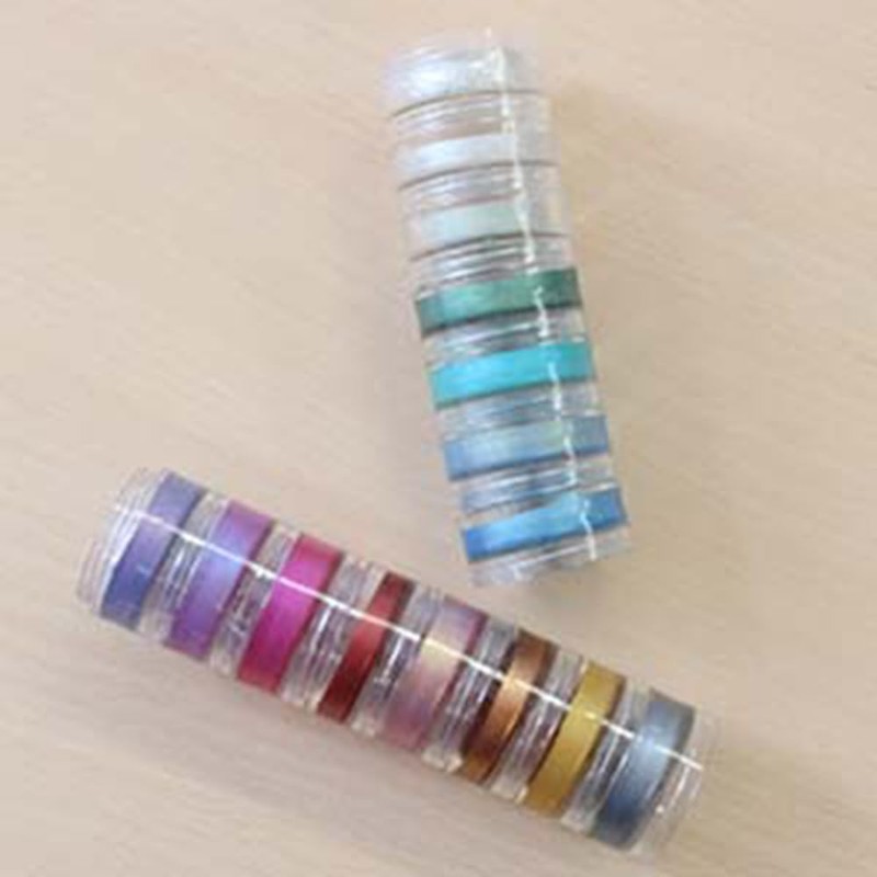 Kusakabe 311003 Solid Watercolor Paint, Shine Pearl, Polarized Light Blue