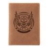 Green Burry Vintage Men's Brown Leather ID folder 12X9X1 cm
