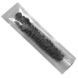 PABCK 500 Pcs 1.57x6.5 inch (inside size 1.18x6.1 inch) Clear Front Vacuum Heat Sealable Foil Bag Mylar Packets for Travel Sample Packaging Spice Candy Chololate Coffee Food Storage Aluminum Pouch