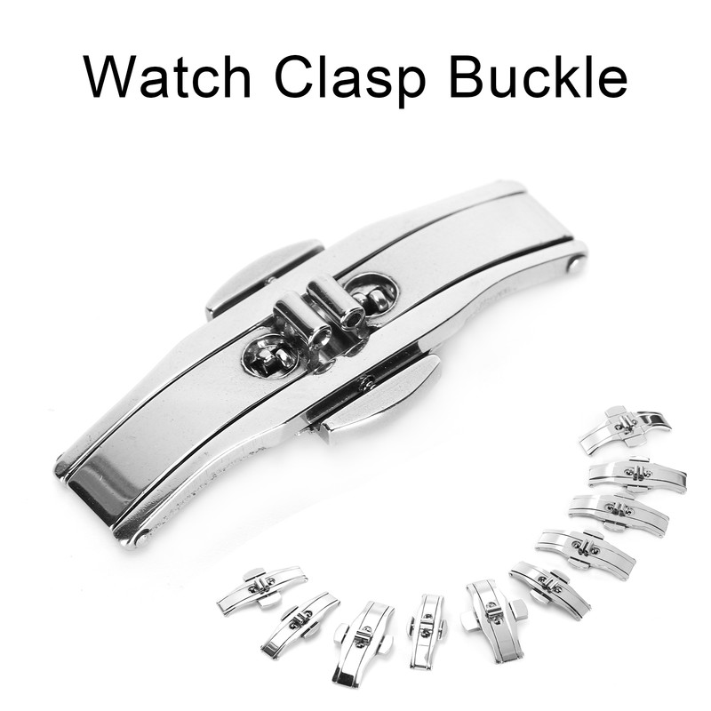 10pcs Watch Clap Buckle Folding Watch Strap Clasp Buckle Watch