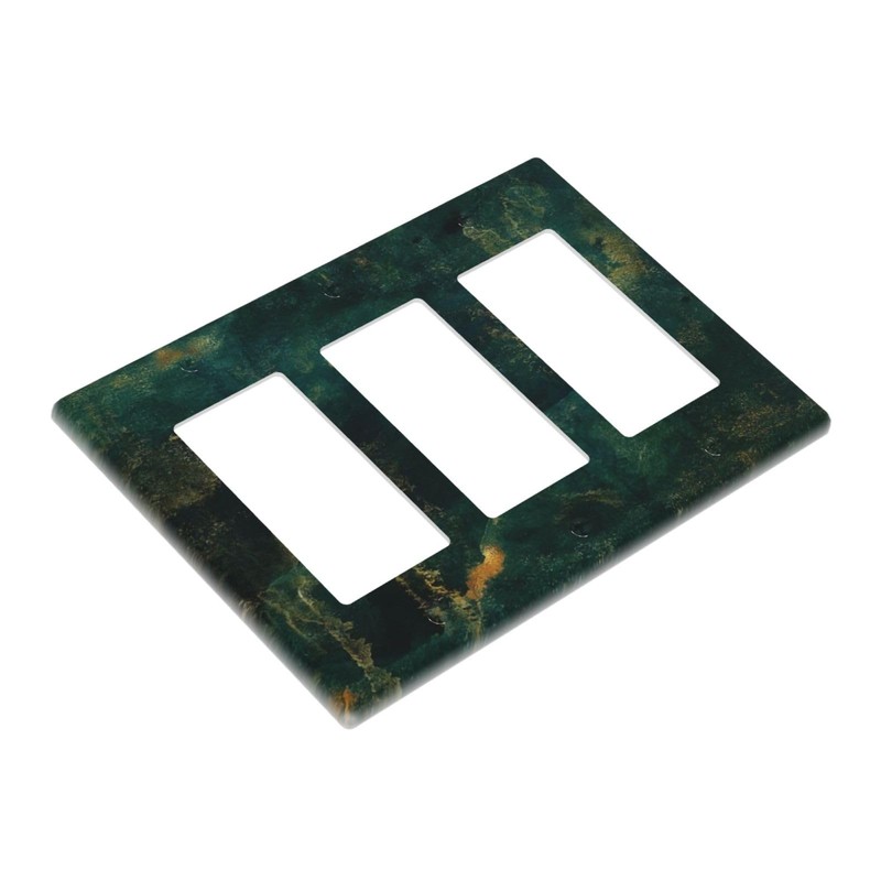 Retro Aged Copper Patina 3 Gang Light Switch Plate Triple